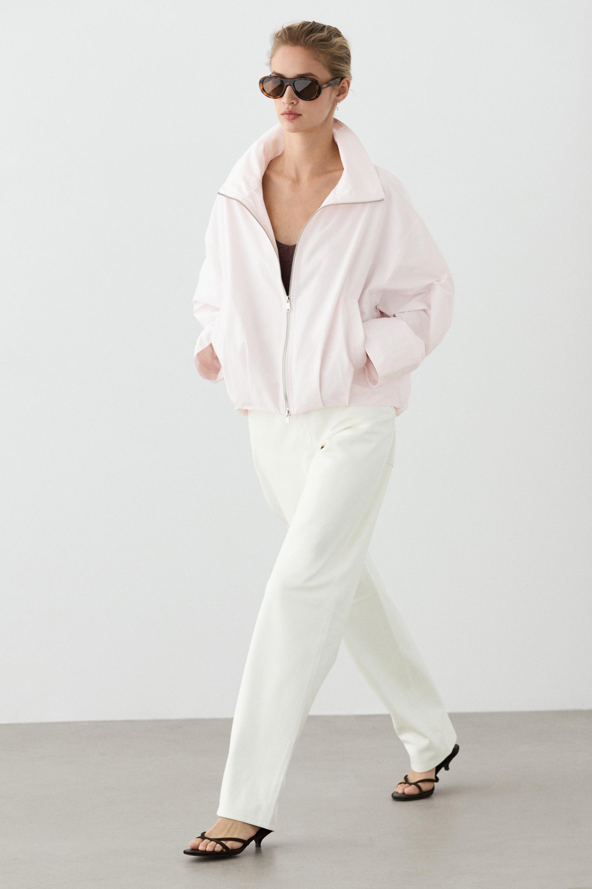 High neck bomber jacket